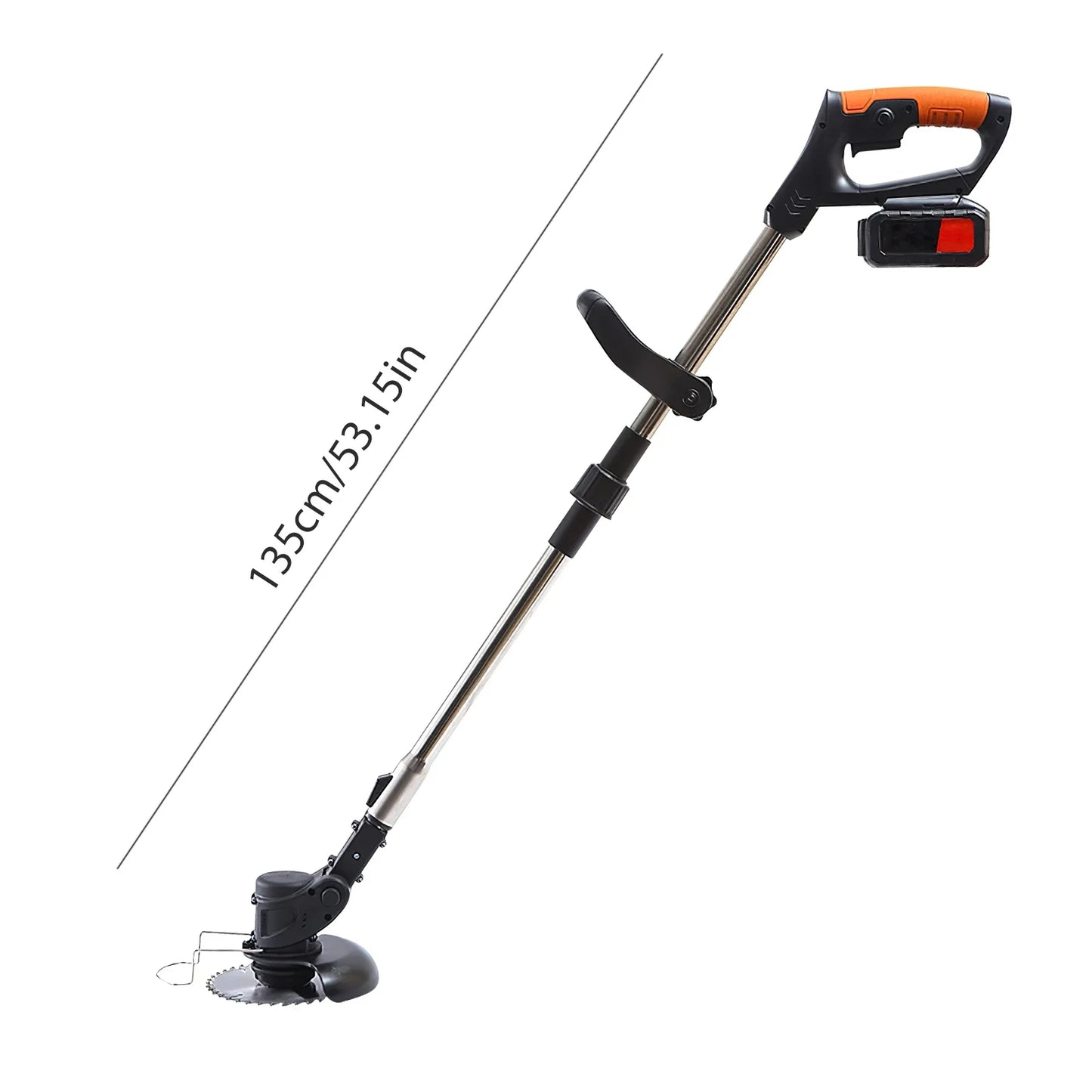 21V Electric Cordless Grass Trimmer 850W Portable Lawn Mower Adjustable Brush Cutter Weeder Pruning Tool Gardening Machine