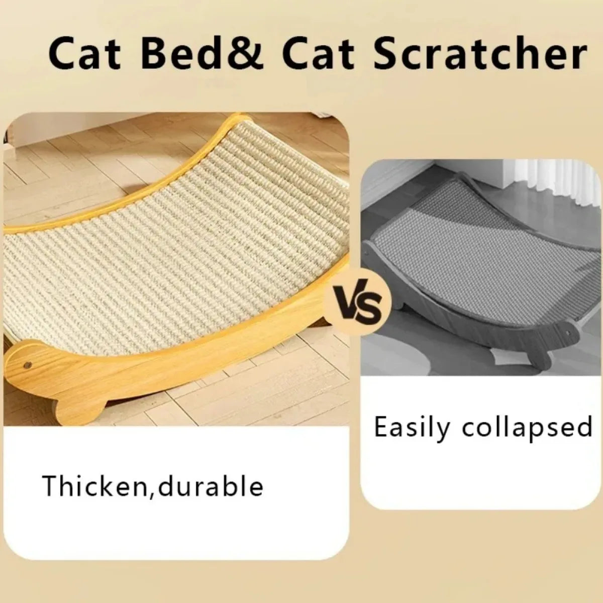 Scratch & Snooze : lit griffoir multifonctionnel pour chat